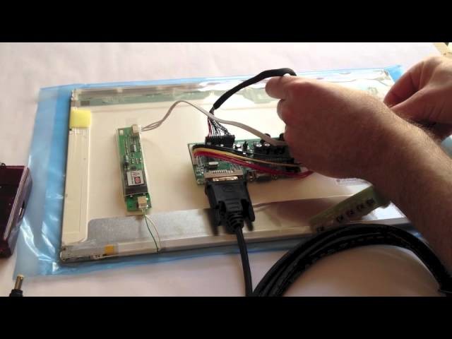 How to Connect Raspberry Pi to a Laptop LCD Panel via LVDS.LCD Controller Board