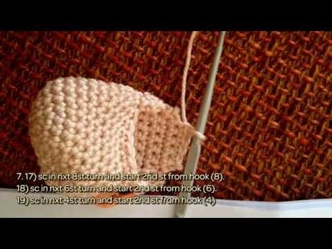 How To Crochet Beautiful Leg For Your Doll - DIY Crafts Tutorial - Guidecentral
