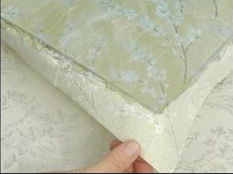 How To Decoupage : How To Decoupage A Platter: Gluing The Edges
