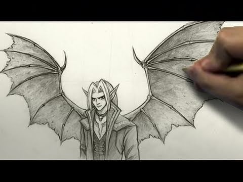 How to Draw Demon Wings