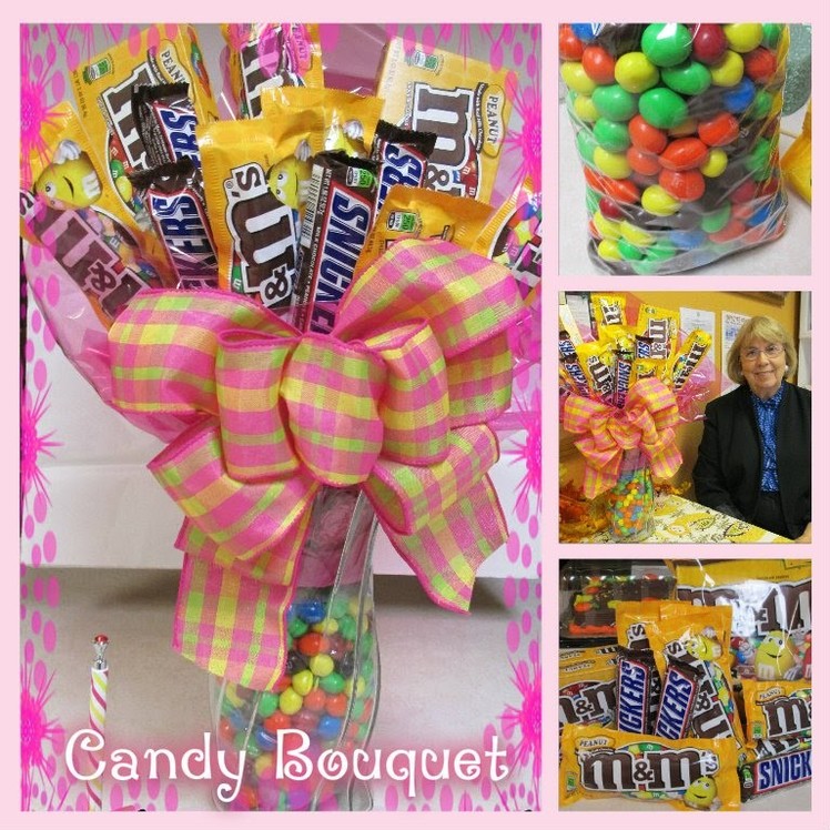 How to Make a Candy Bouquet with M&M's and Snickers: A Touch of Sparkle by Monica Tutorial HD