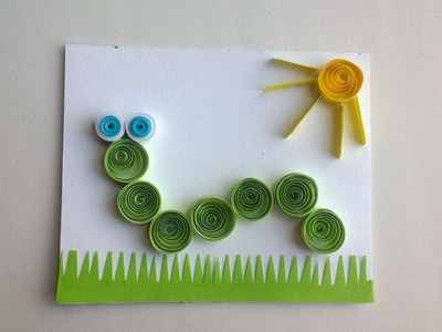How To Make A Caterpillar Quilling Picture - DIY Crafts Tutorial - Guidecentral