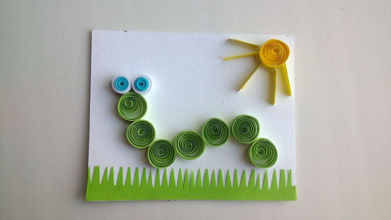How To Make A Caterpillar Quilling Picture DIY Crafts Tutorial