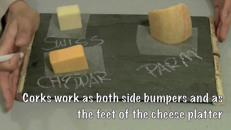 How to make a chalkboard slate cheese plate