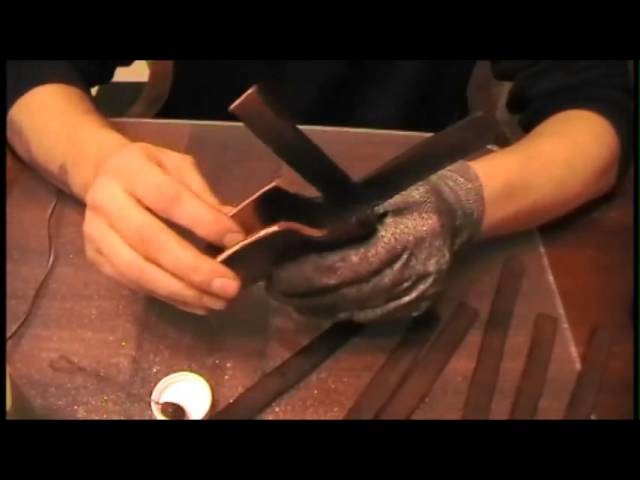How to make a leather sheath part 2