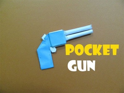 How to Make a Paper Pocket Mini Gun that shoots rubber band - Easy Tutorials