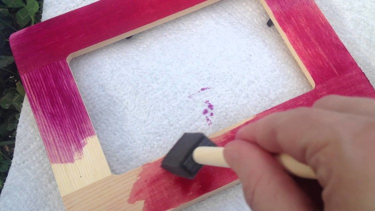 How To Make a Tie Dye Frame