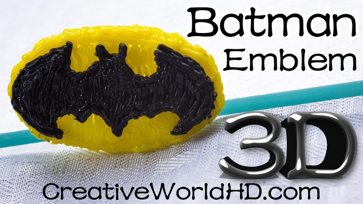 How to Make Batman Logo - 3D Printing Pen Creations.Scribbler DIY Tutorial