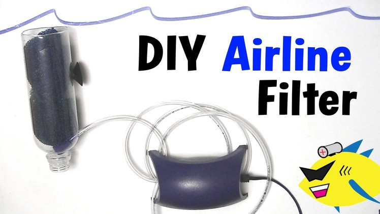 How To Make: Cheap DIY Aquarium Filter (Air Line Filter)