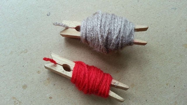 How To Make Clothespin Yarn Spool - DIY Crafts Tutorial - Guidecentral