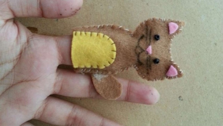 How To Make Cute Cat Finger Puppet - DIY Crafts Tutorial - Guidecentral