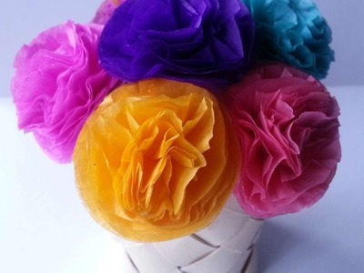 How To Make Cute Tissue Paper Flowers - DIY Crafts Tutorial - Guidecentral