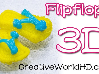 How to Make Flip Flop.Sandle - 3D Printing Pen.Scribbler DIY Tutorial