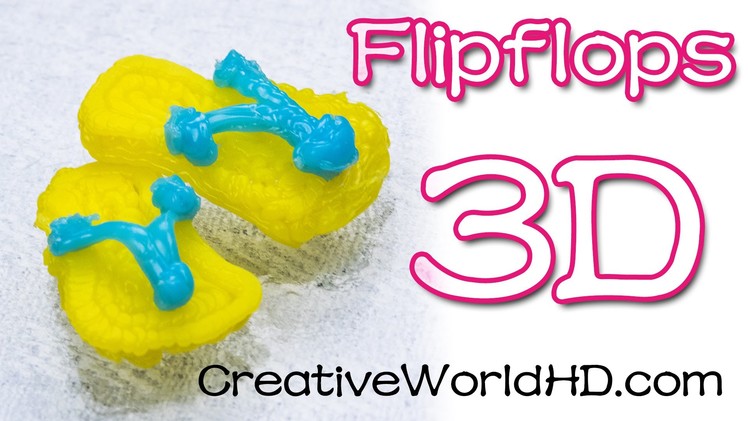 How to Make Flip Flop.Sandle - 3D Printing Pen.Scribbler DIY Tutorial