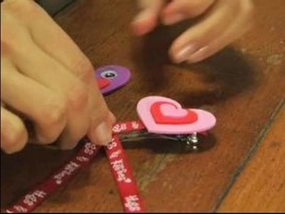 How to Make Valentine's Day Gifts : How to Make Valentine's Day Hair Barrettes