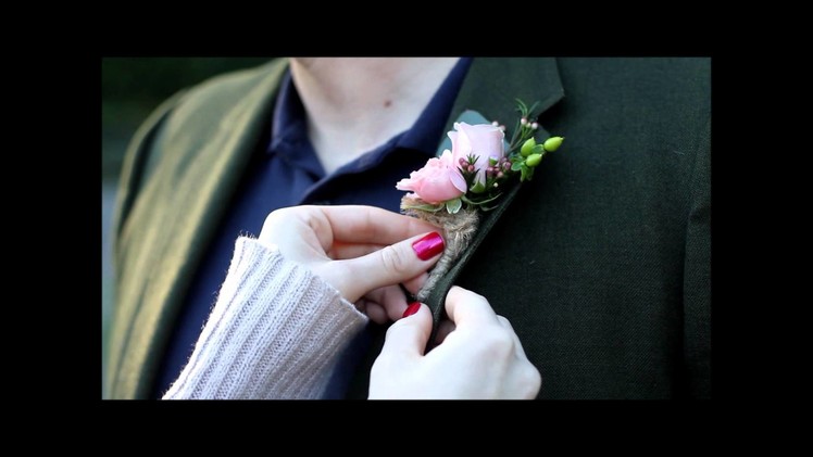 How to pin on a boutonniere