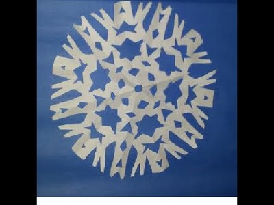 Learn origami 3D snowflake design in simple steps | DIY Craft ideas