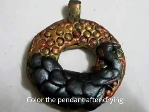 M-Seal (epoxy clay) pendant and Brooch