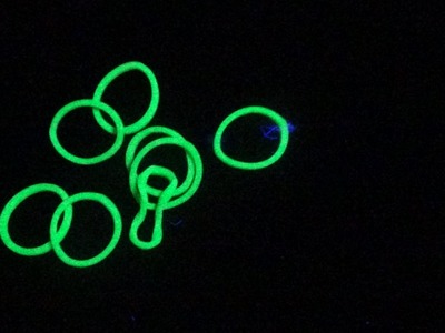 Make rainbow loom  bands glow!!!