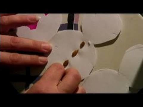 Making Paper Snowmen Decorations : Adding Seeds to Snowmen Decorations