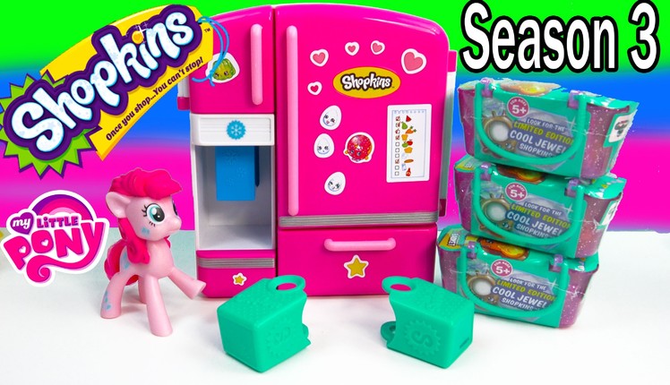 MLP Shopkins Season 3 So Cool Fridge Refrigerator My Little Pony Mcdonalds Pinkie Pie Toy Blind Bags