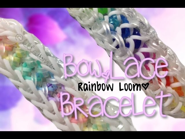 NEW Bow Lace Rainbow Loom Bracelet Tutorial | How To