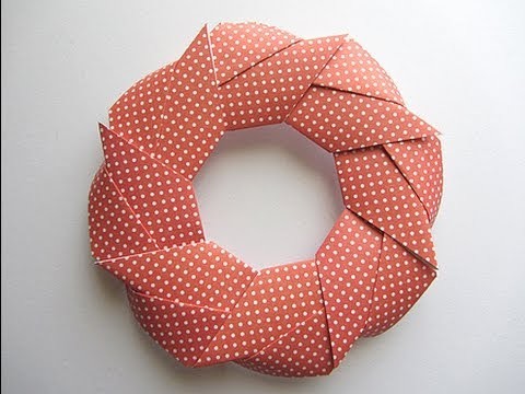 Origami Modular Holiday Wreath