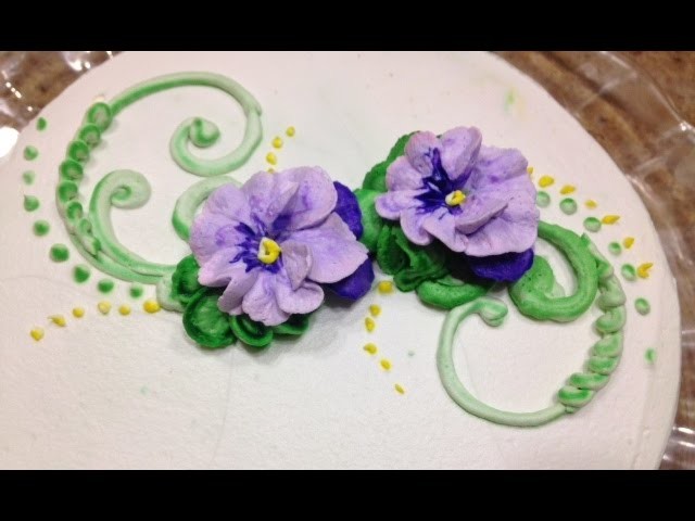 Pansies- How to Make In Butter Cream- Cake Decorating
