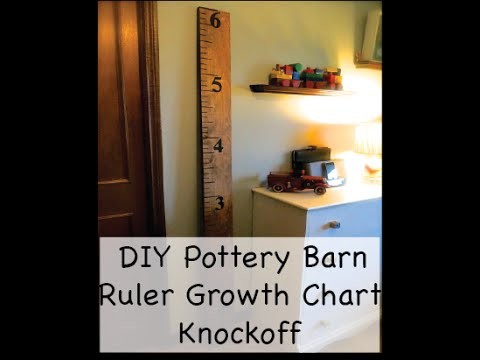 Pottery Barn DIY Ruler Growth Chart