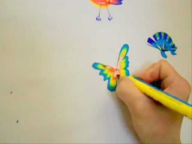 Rainbow Art Butterfly in a minute by using RainbowBrush®