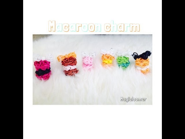 Rainbow loom mini puffy macaron part 1