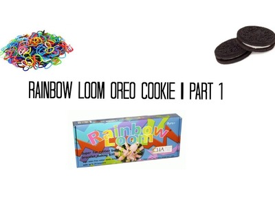 Rainbow loom oreo cookie diy charm part 1