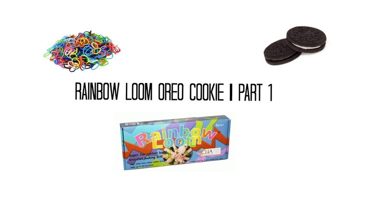 Rainbow loom oreo cookie diy charm part 1