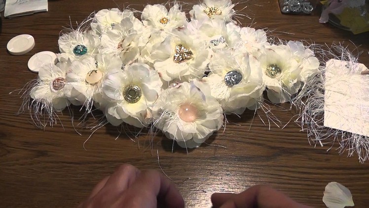 Shabby chic handmade flowers 5-8-13