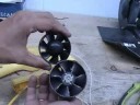 Turbine with a hairdryer motor