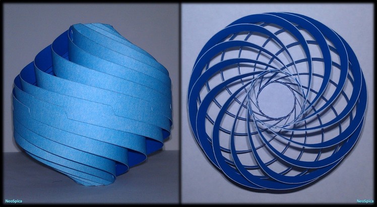 Tutorial 23 - Modular Spiral-twisted (Decor or lamp) Paper Cut
