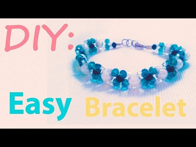Tutorial.DIY:how to make an easy and beaded bracelet with pearls