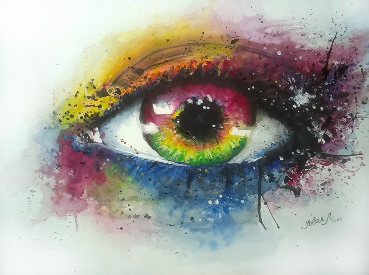 Watercolor Eye - by Jovan Lilić
