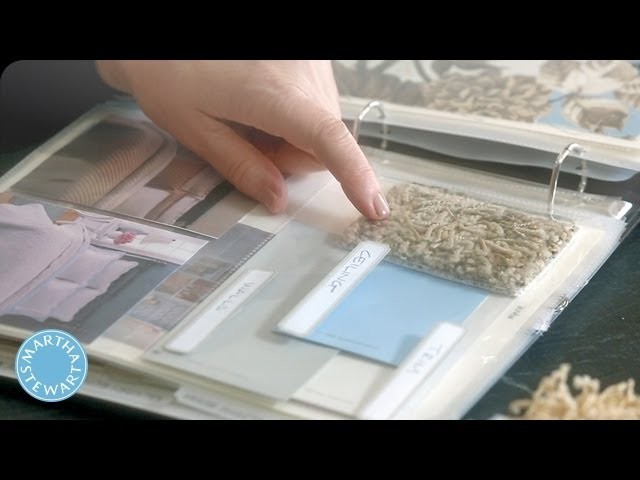 ASK MARTHA Creating a Decorator's Notebook - Home How-To Series - Martha Stewart