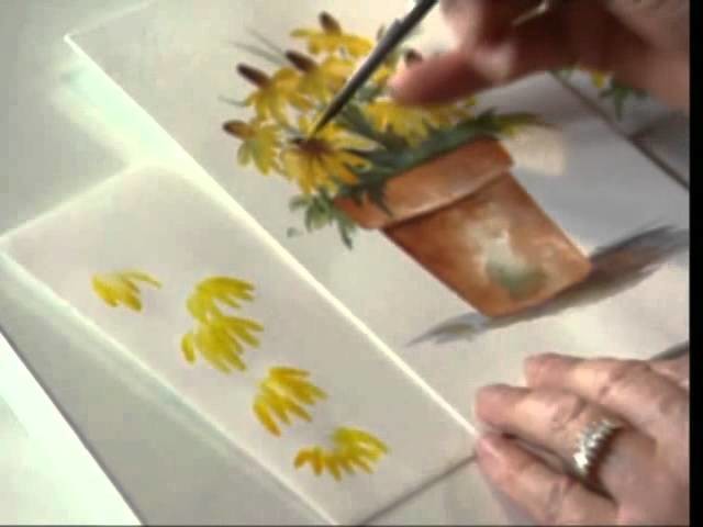 Black Eyed Susan using Watercolors by Susan Scheewe video by ArtistSupplySource.com