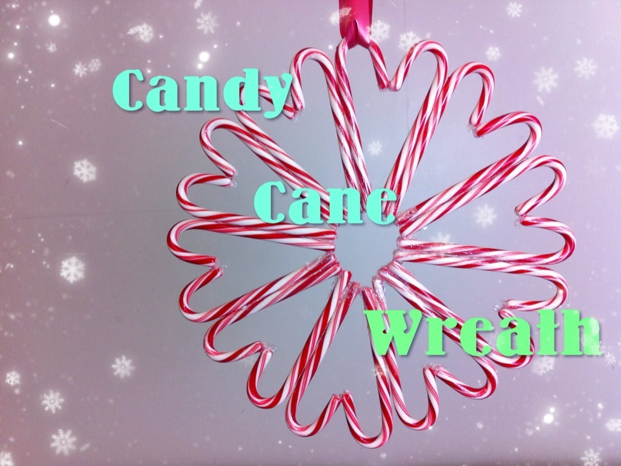Candy Cane Wreath DIY Day 10: 12 DIYs of Christmas - keepingupwithashlyn