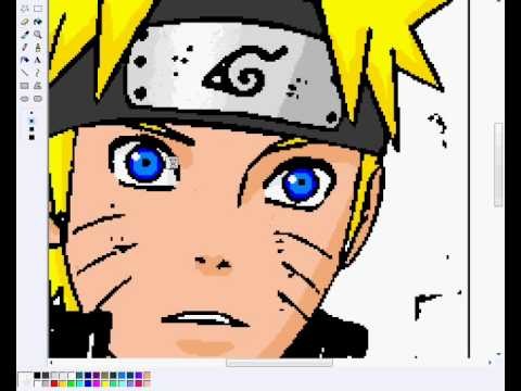 Colorindo no Paint :Naruto