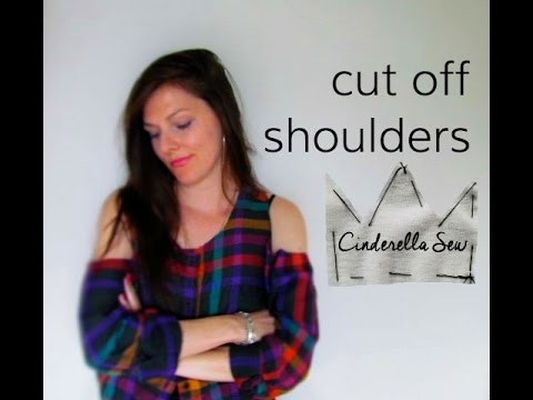 Cut Out Shoulders of a Shirt - DIY Tutorial
