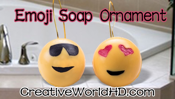DIY: 3D Emoji Ornament Soap.Gift Idea.Holiday Christmas - How to Tutorial by Creative World