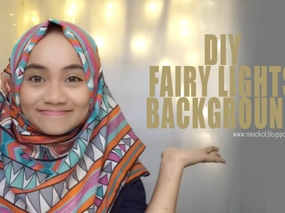 DIY Fairy Lights Background. Backdrop Tutorial . Simple & Affordable