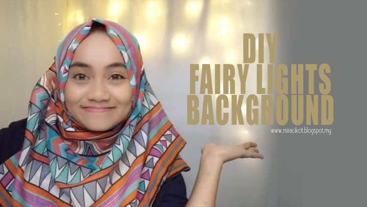 DIY Fairy Lights Background. Backdrop Tutorial . Simple & Affordable