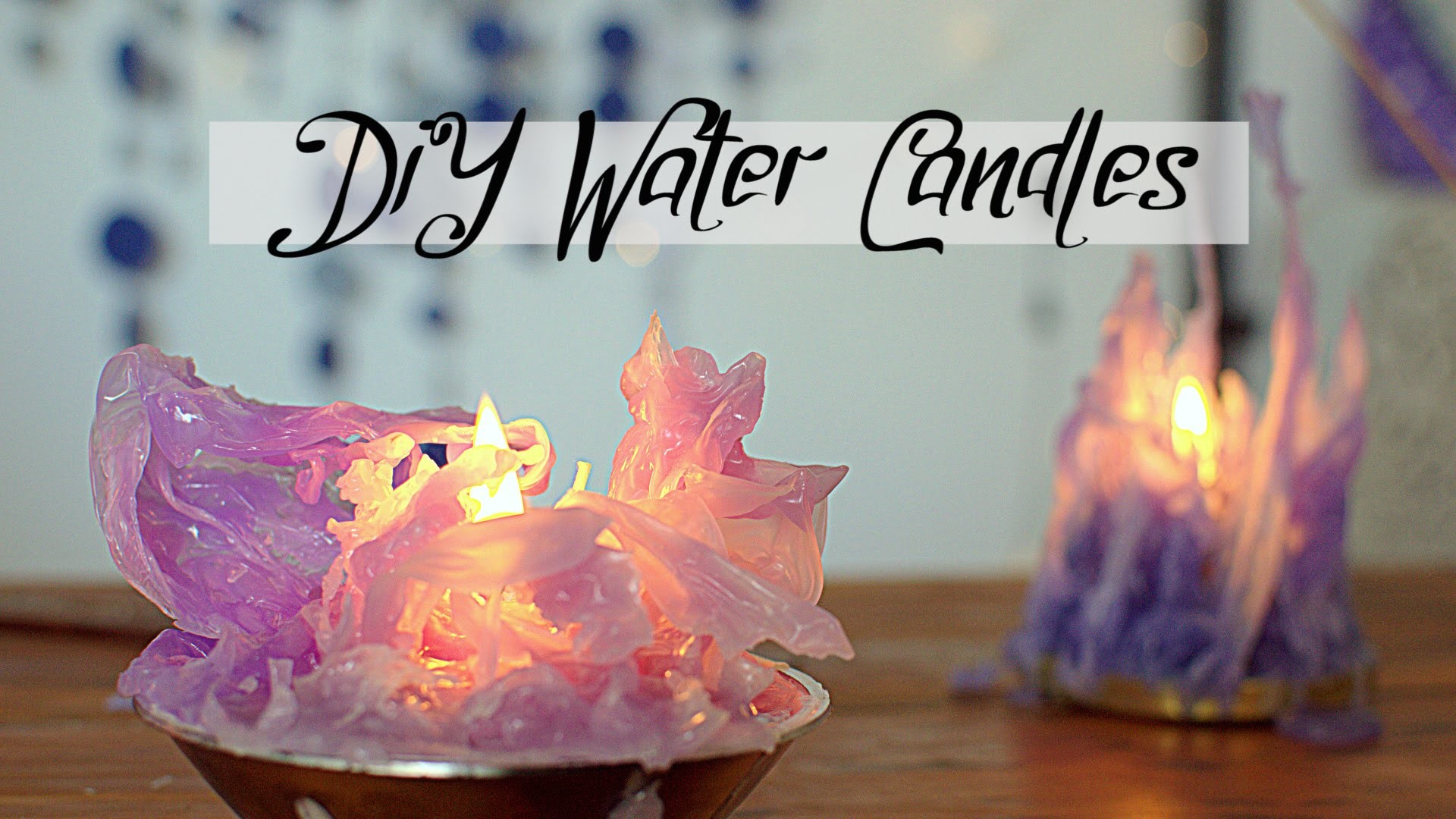 Fill in freezing candlelit. Candle making process.