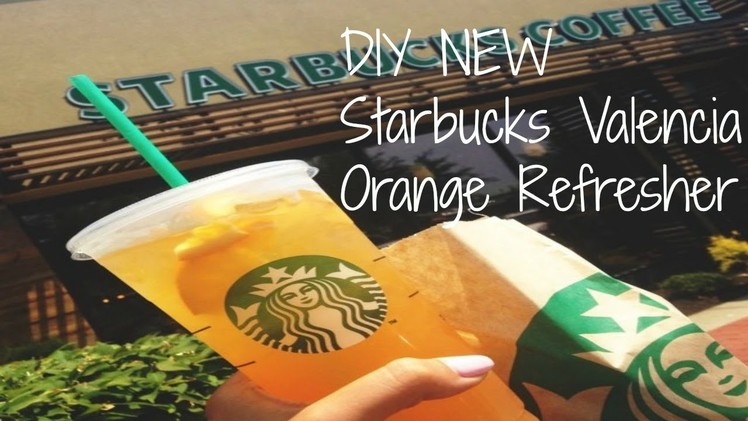 DIY NEW Starbucks Valencia Orange Refresher!