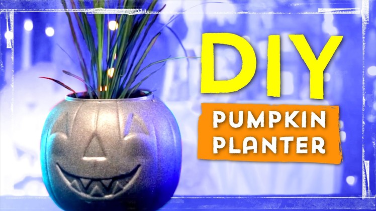 DIY Pumpkin Planter ∞ Halloween DIYs