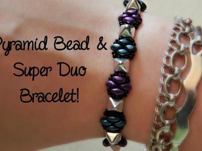 DIY Pyramid Bead and Super Duo Bracelet! ¦ The Corner of Craft